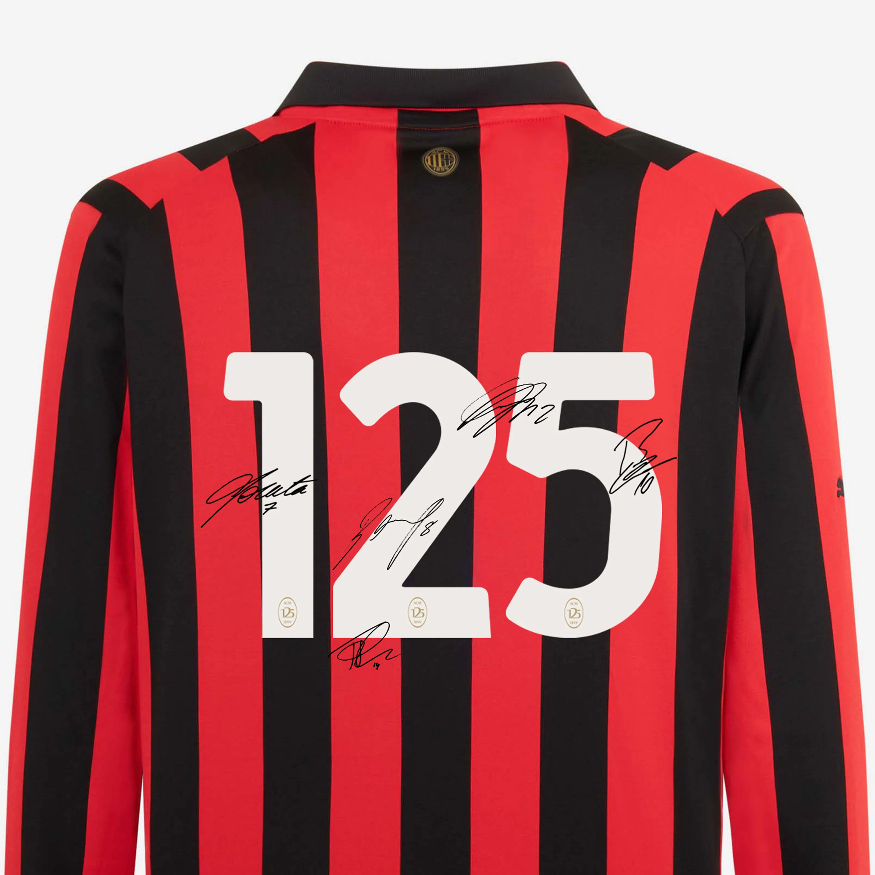MAGLIA MILAN 125° ANNIVERSARIO FIRMATA - Image 3