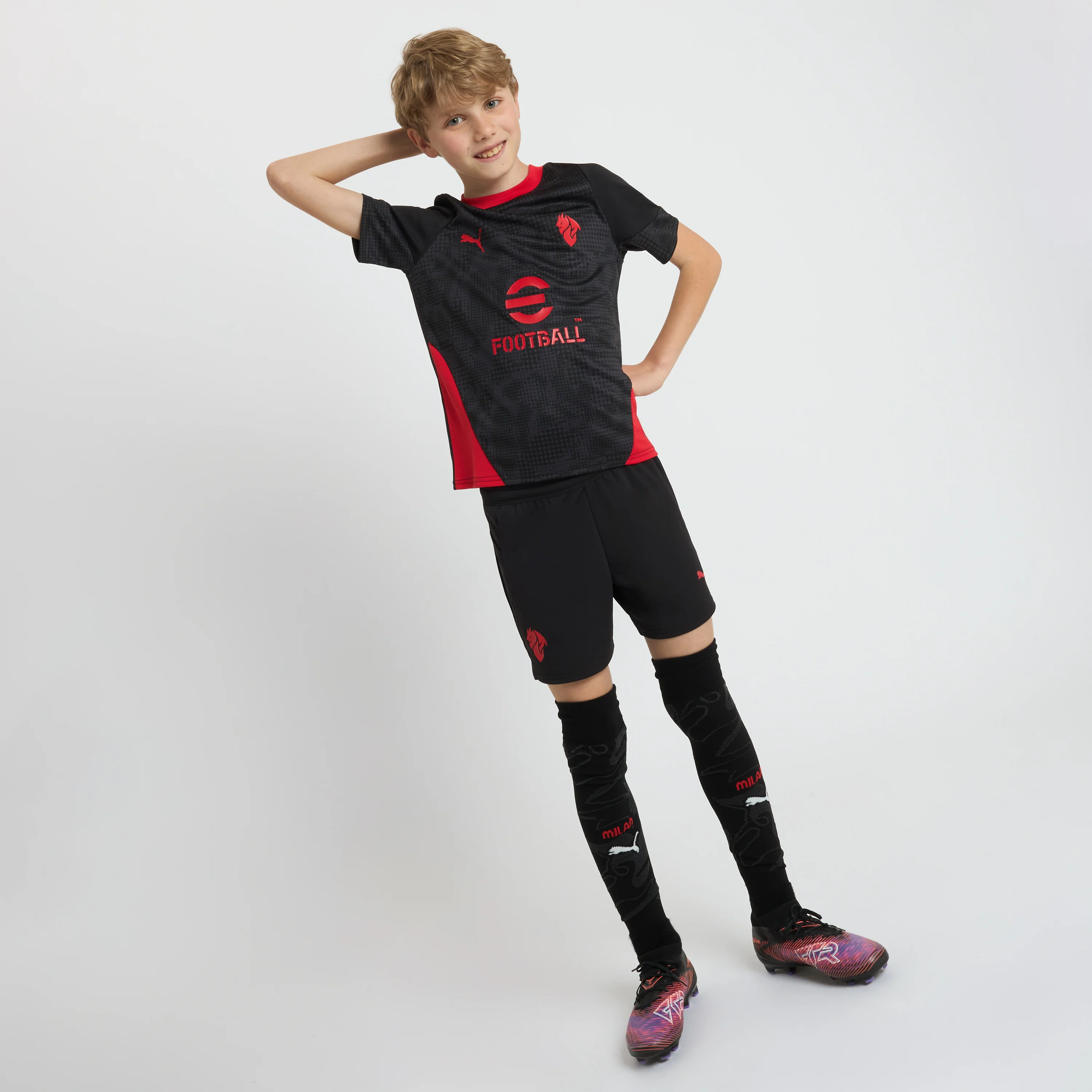 MAGLIA NERA BAMBINO MILAN TRAINING 2025/26 - Image 4