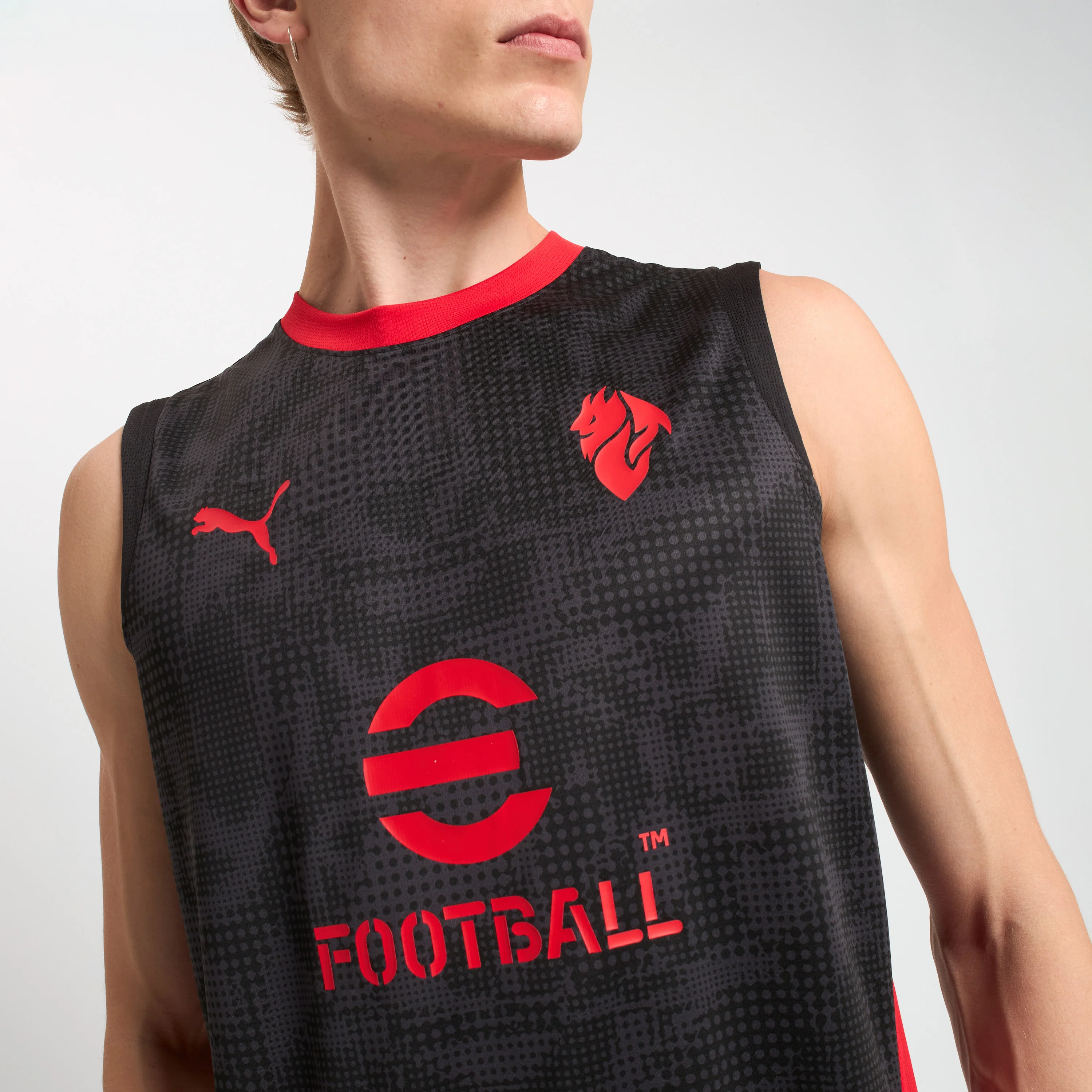 MAGLIA NERA MILAN TRAINING 2025/26 SENZA MANICHE - Image 5