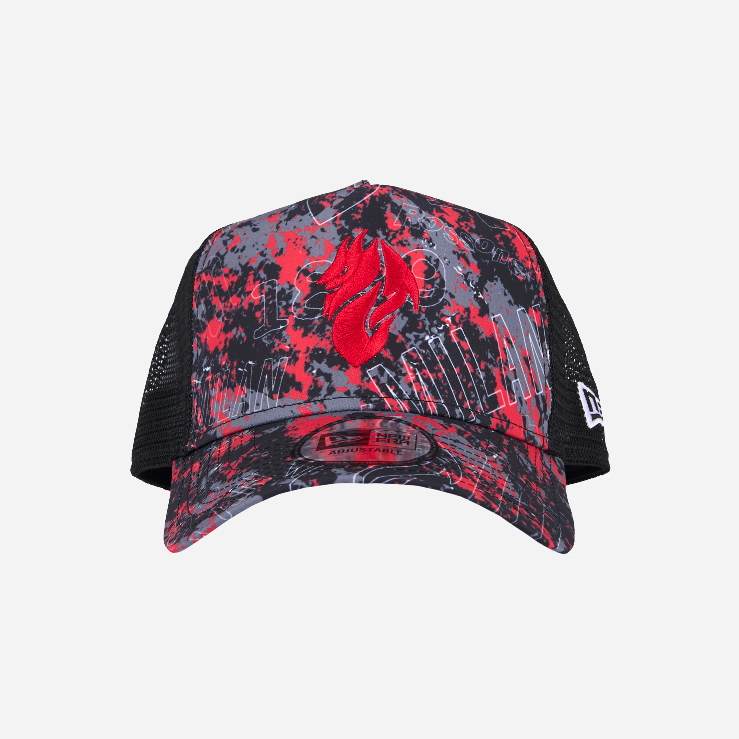 CAPPELLINO TRUCKER NEW ERA X AC MILAN CON RICAMO LOGO DIAVOLO - Image 3