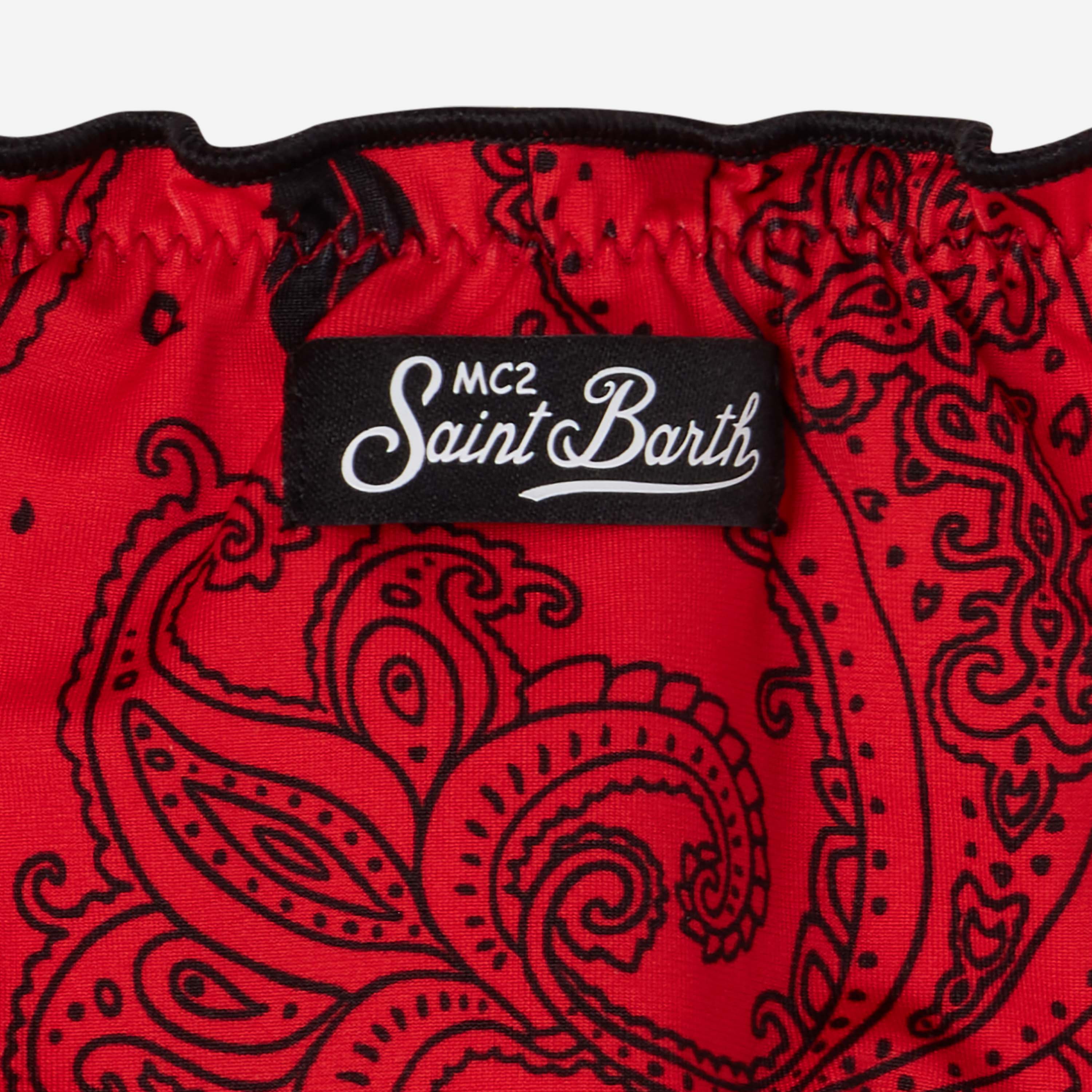 COSTUME BAMBINA BIKINI AC MILAN X MC2 SAINT BARTH CON FANTASIA BANDANA - Image 4