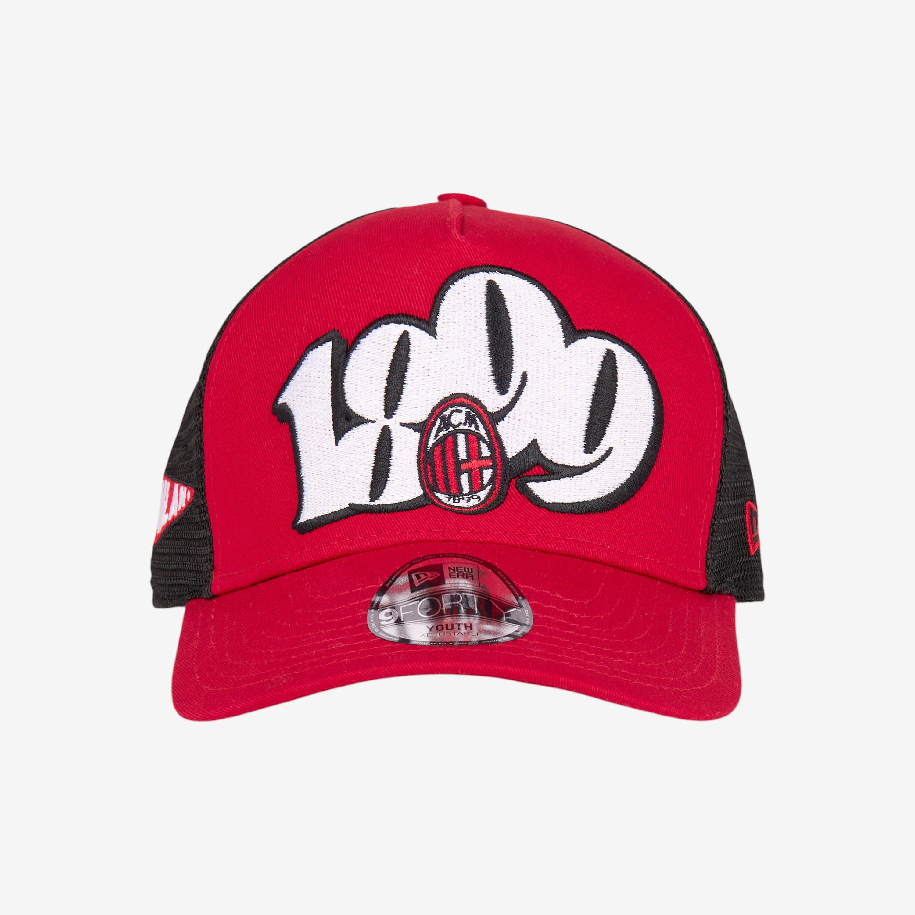 CAPPELLINO BAMBINO TRUCKER NEW ERA X AC MILAN CON RICAMO 1899 - Image 3